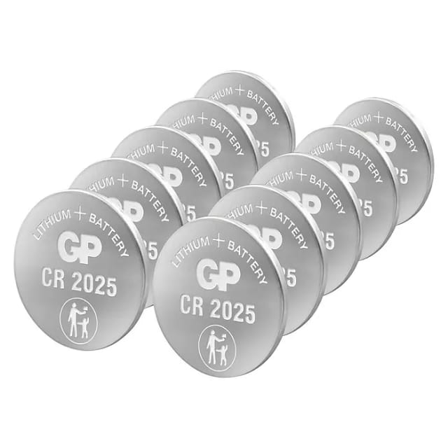GP Lithium CR2025 Knopfzelle, 3V, 10 Stück