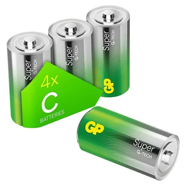 GP Super Alkaline C Baby Batterie 1,5V, 4 Stück