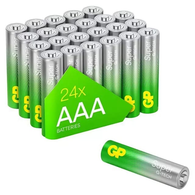 GP AAA Batterie Alkaline Super, 1,5V, 24 Stück