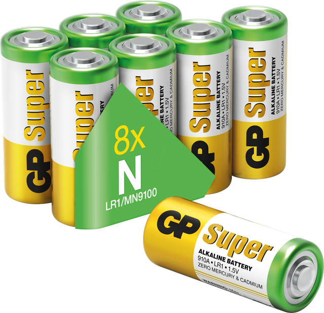 GP Super Alkaline N Lady Batterie 1,5V, 8 Stück