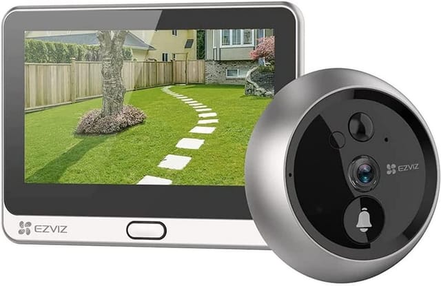 EZVIZ Digitale WLAN-Akku-Türspionkamera DP2C, Türklingel, Full-HD, App