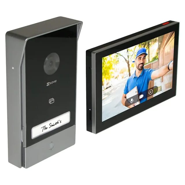EZVIZ WLAN-Video-Türsprechanlage HP7 mit kabelgebundenem Monitor und Smartphone App