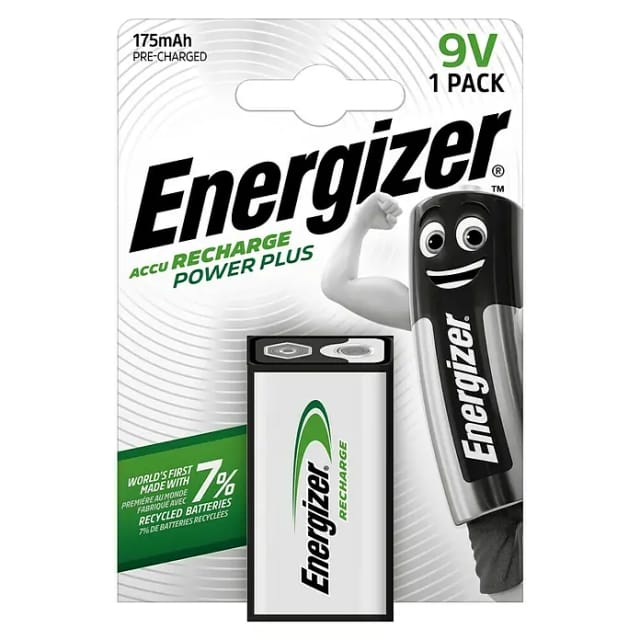 Energizer PowerPlus NiMH-Akku 9-V-Block, 175 mAh