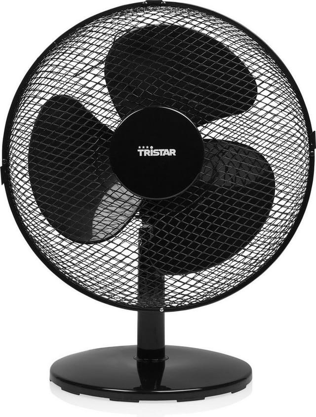 Tristar Tischventilator 30 cm, 3 Stufen, Schwarz