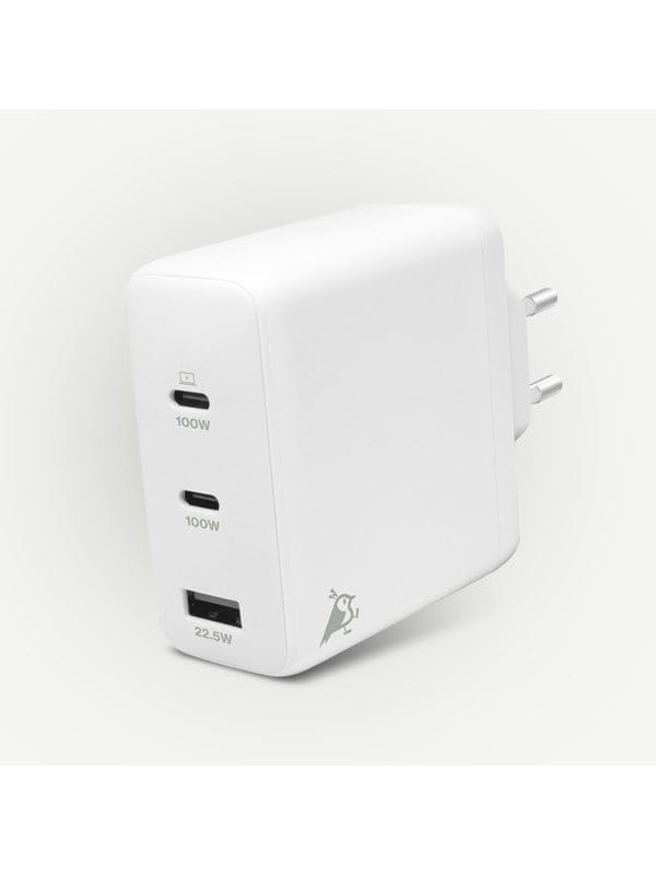 Aqiila Chargebird W4, Ladeadapter, 120W, 2x USB-C 1x USB-A, Weiß