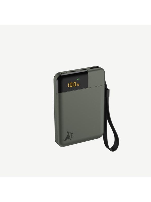 Aqiila Powerbird B5 Powerbank, 12W, 5.000 mAh, Moosgrün