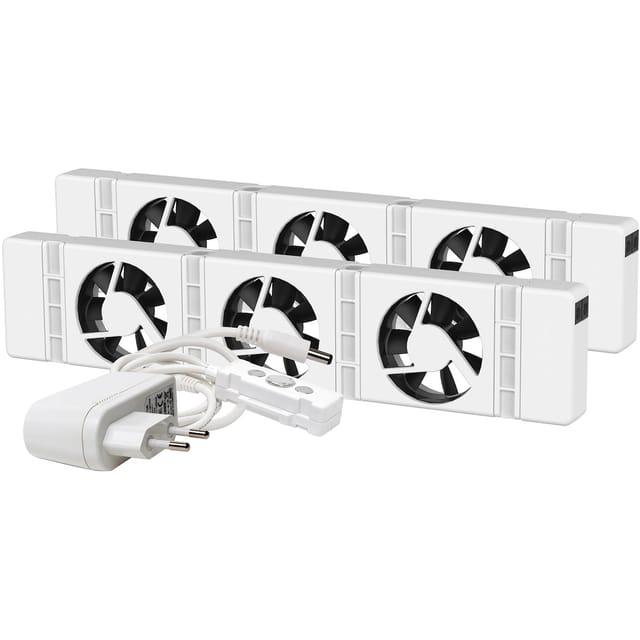 SpeedComfort Heizkörperventilator Duo-Set, weiß