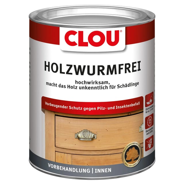 Clou Holzwurm-Frei 750 ml Farblos