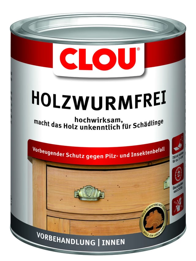 Clou Holzwurm-Frei 2,5, Farblos