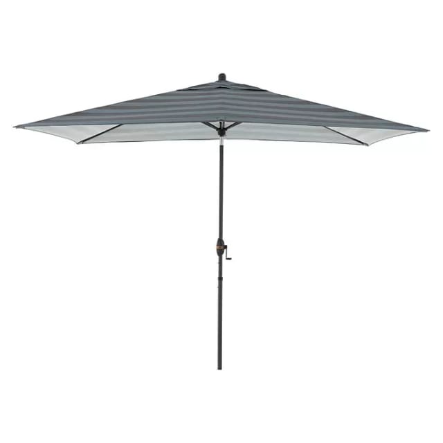 Doppler Marktschirm MyZone 200 cm x 300 cm Blau-Grau mit Knickfunktion