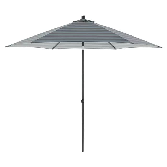 Doppler Marktschirm MyZone Ø 300 cm Blau-Grau mit Push-Up Mechanik