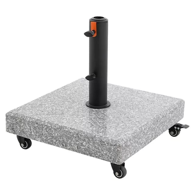 Doppler Granitsockel myZone Rollbar ca. 50 kg Grau