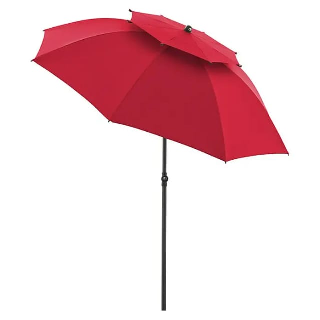 Doppler Balkonschirm Windprofi Ø 192 cm Rot mit Knickfunktion