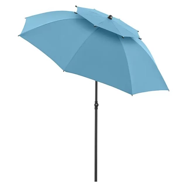 Doppler Balkonschirm Windprofi Ø 192 cm Blau mit Handöffner