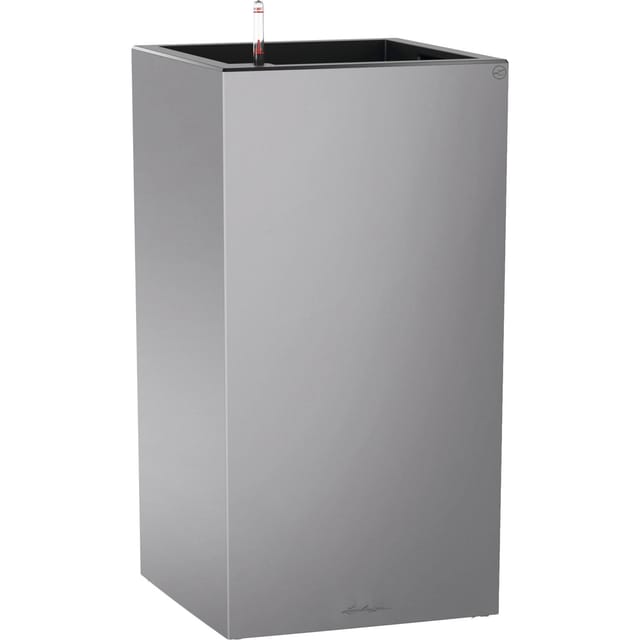 Lechuza® Pflanzgefäß Canto Premium high 40 Silber Metallic 40 cm x 40 cm