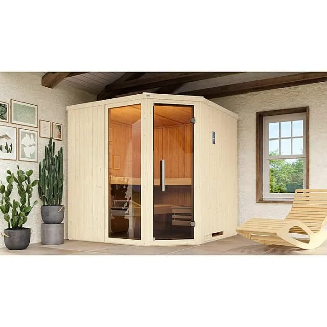 Weka Elementsauna Varberg 3 GTF Trend inkl. 7,5 kW BioS-Ofenset