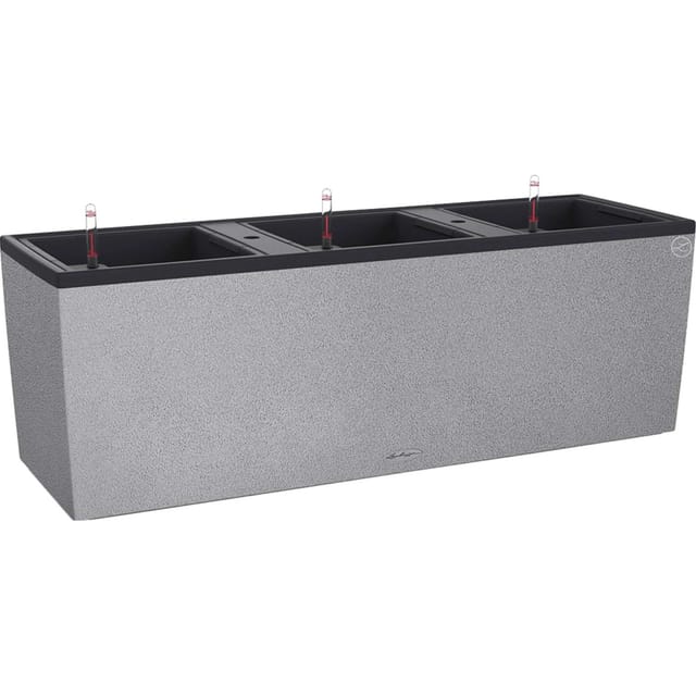 Lechuza® Pflanzgefäß Trio Stone 100 cm x 32 cm x 34 cm Steingrau