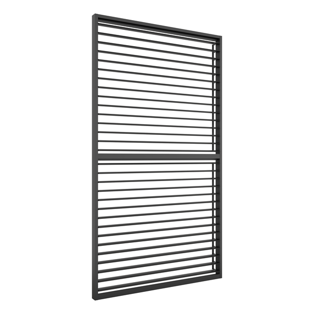 Ximax Lamellenwand Aluminium Pergola 123 cm Dunkelgrau