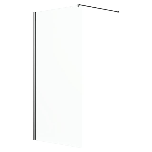Duschabtrennung Brava Frame Walk-In Chrom 120 cm x 200 cm DIN L