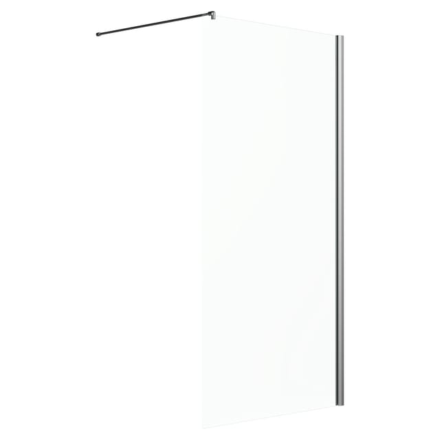 Duschabtrennung Brava Frame Walk-In Chrom 120 cm x 200 cm DIN R