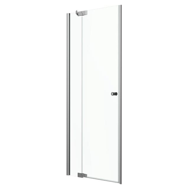 Dusch-Nischentür Brava Frame mit Festteil Chrom 90 cm x 200 cm DIN L