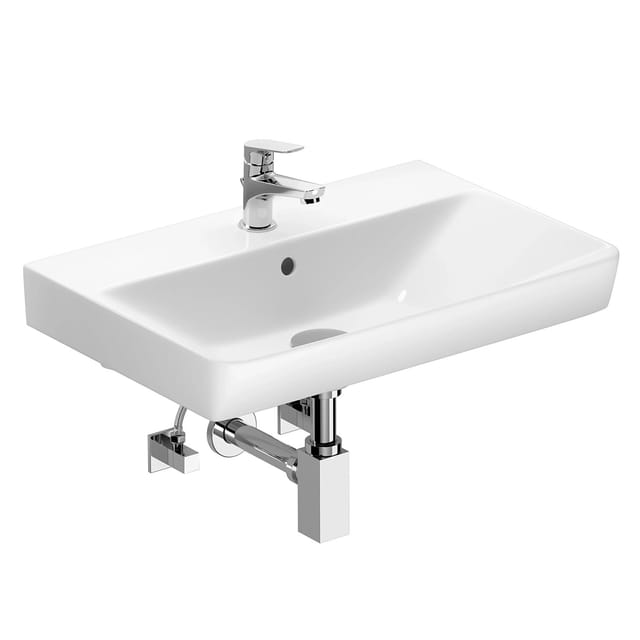 baliv Waschtisch Slim 60 cm mit Armaturen und Siphon
