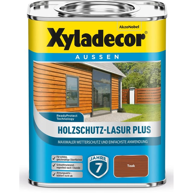 Xyladecor Holzschutz-Lasur Plus Teak 0,75,