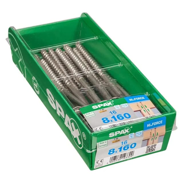 Spax Tellerkopf Holzschraube T-Star plus-Antrieb Ø 8 mm x 160 mm 16 Stück