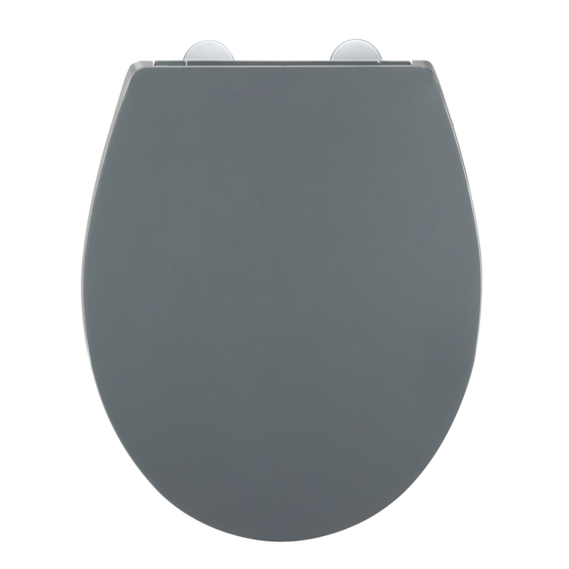 Wenko WC-Sitz Ostuni Easy Close aus Thermoplast Grau