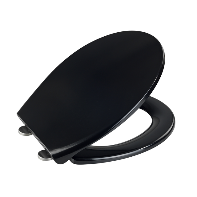 Wenko WC-Sitz Vorno Neo aus Duroplast Schwarz