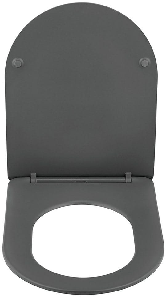 Wenko WC-Sitz Galati aus Duroplast Anthrazit