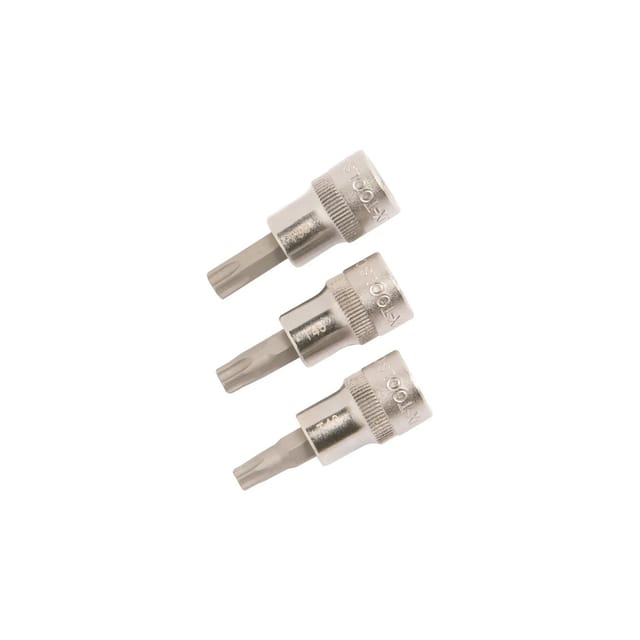 LUX-TOOLS Steckschlüssel Set 3-teilig T40 T45 T50