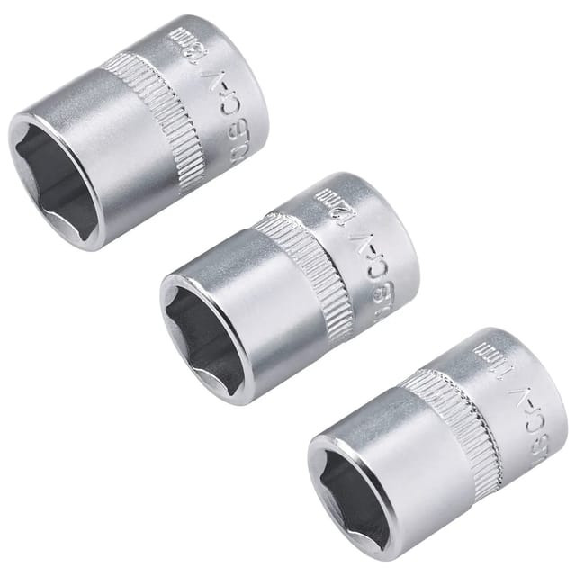LUX-TOOLS Steckschlüssel Satz 3-teilig 11-13 mm Comfort