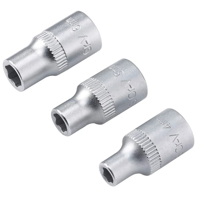 LUX-TOOLS Steckschlüssel Satz 3-teilig 5-7 mm