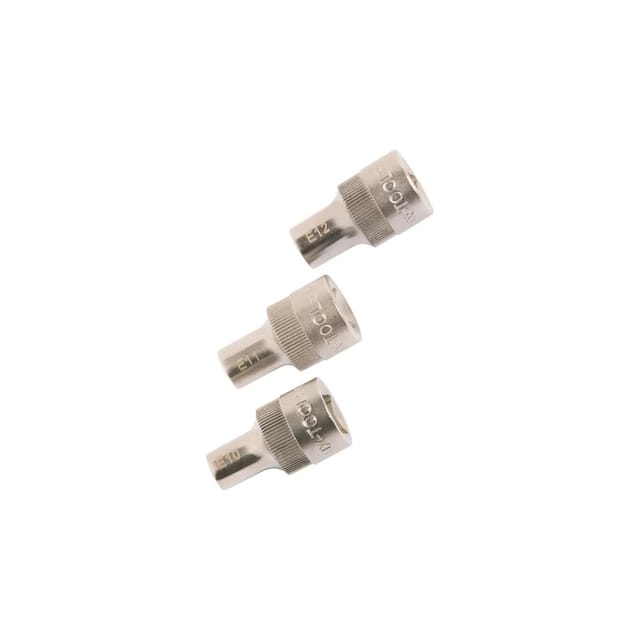 LUX-TOOLS Steckschlüssel Set 3-teilig E10 E11 E12
