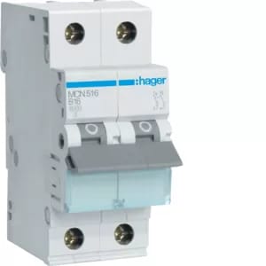 Hager Leitungsschutzschalter C16A 1P+N