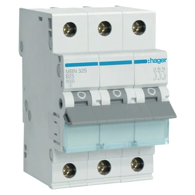 Hager Leitungsschutzschalter B25A 3P