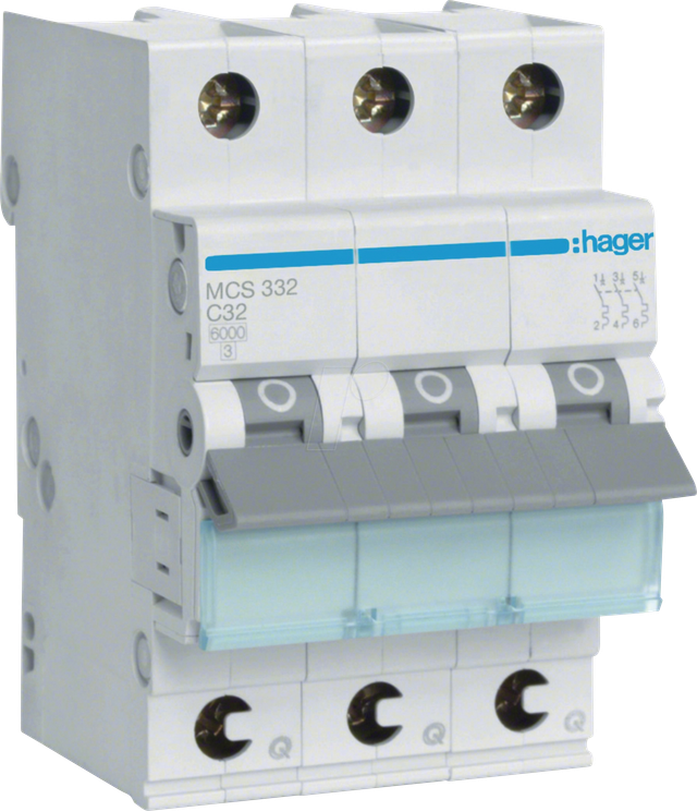 Hager Leitungsschutzschalter C32A 3P