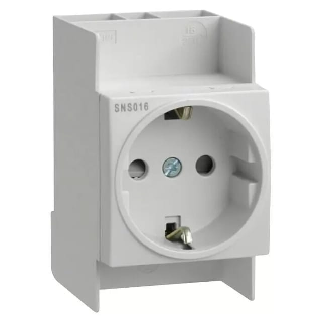 Hager Steckdose für Hutschiene Schutzkontakt 250V 16A