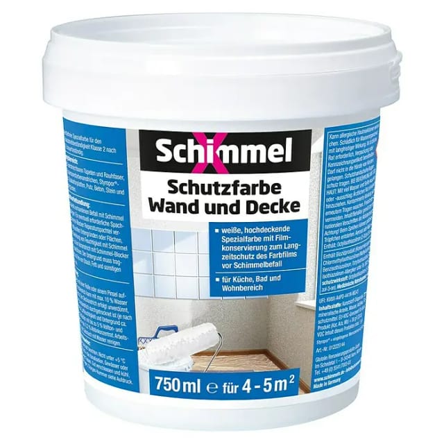 SchimmelX Schutzfarbe Wand und Decke 0,75,