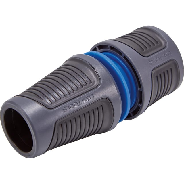 LUX-TOOLS Schlauchverbinder mit Wasserstopp 13 mm (1/2 Zoll) - 15 mm (5/8 Zoll)