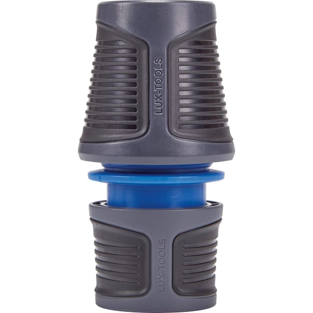 LUX-TOOLS Schlauchverbinder mit Wasserstopp 19 mm (3/4 Zoll)