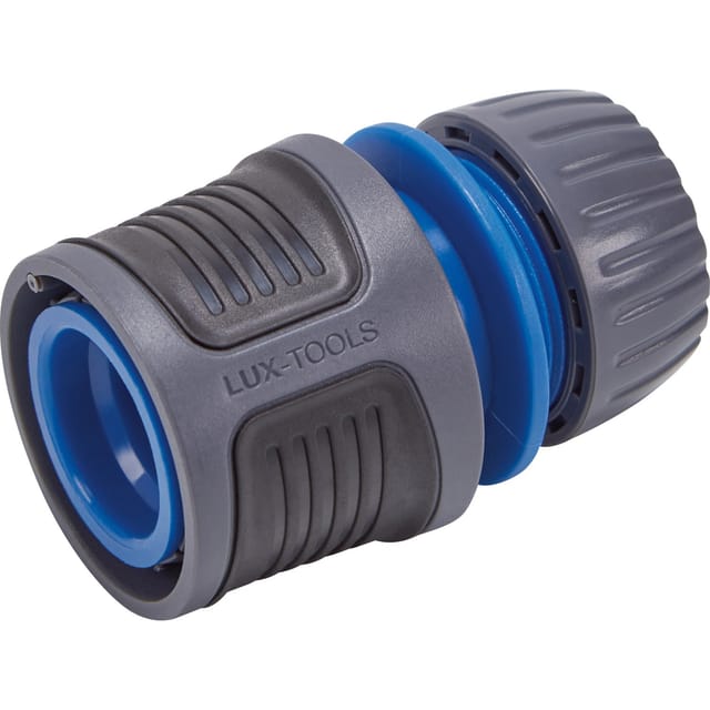 LUX-TOOLS Schlauchstück mit Wasserstopp 13 mm (1/2 Zoll) und 15 mm (5/8 Zoll)