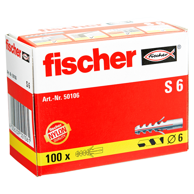 Fischer Spreizdübel S 6 (100 ST)