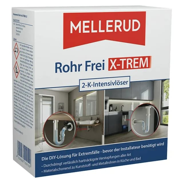 Mellerud 2-K-Intensivlöser Rohr-Frei X-TREM 2 x 500 ml