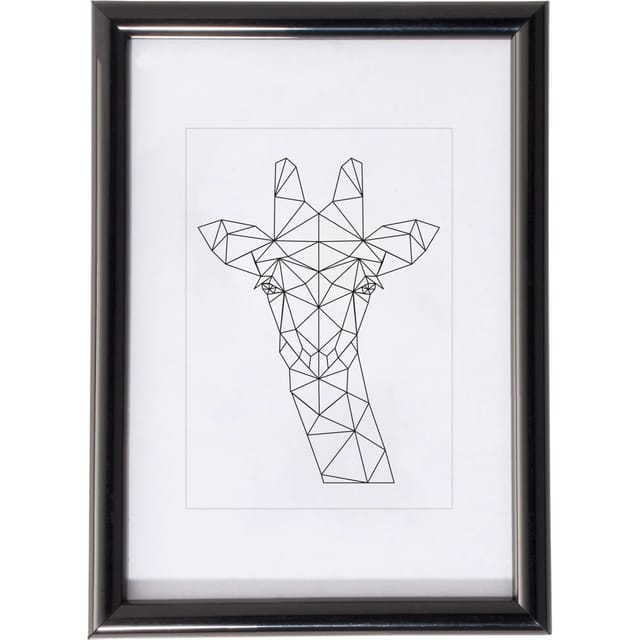 Kunststoffrahmen 10 cm x 15 cm Schwarz