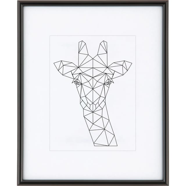 Kunststoffrahmen 24 cm x 30 cm Schwarz