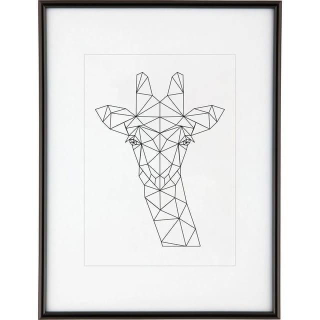Kunststoffrahmen 30 cm x 40 cm Schwarz