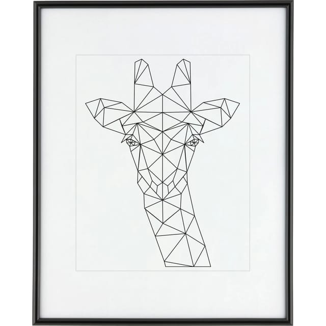 Kunststoffrahmen 40 cm x 50 cm Schwarz