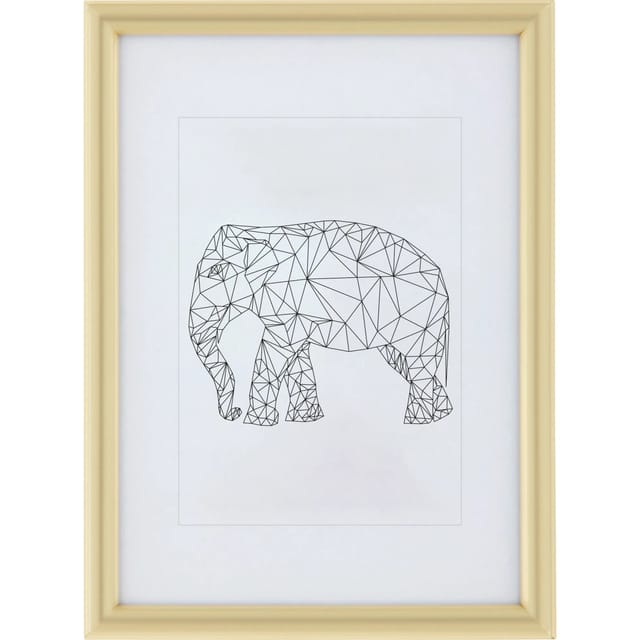 Kunststoffrahmen 13 cm x 18 cm Gold